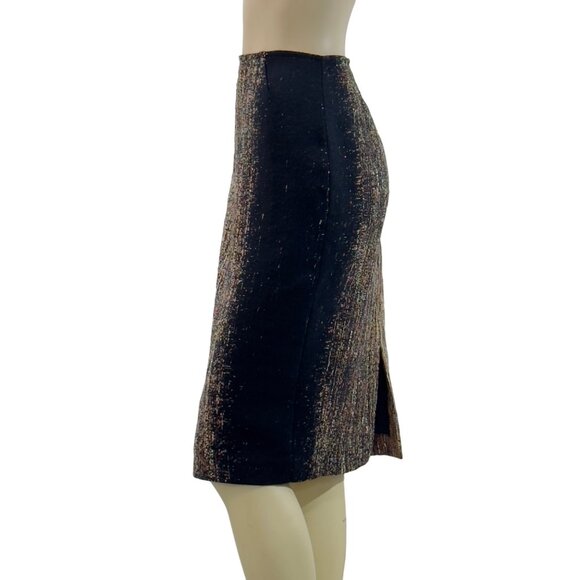 LAFAYETTE 148 New York Women's Multicolor Textured Pencil Skirt Size 8 - Picture 4 of 13